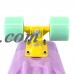Complete 22 inch Skateboard Plastic Mini Retro Style Cruiser, Yellow   570404399